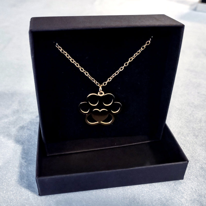 Stainless Steel Big Paw Necklace