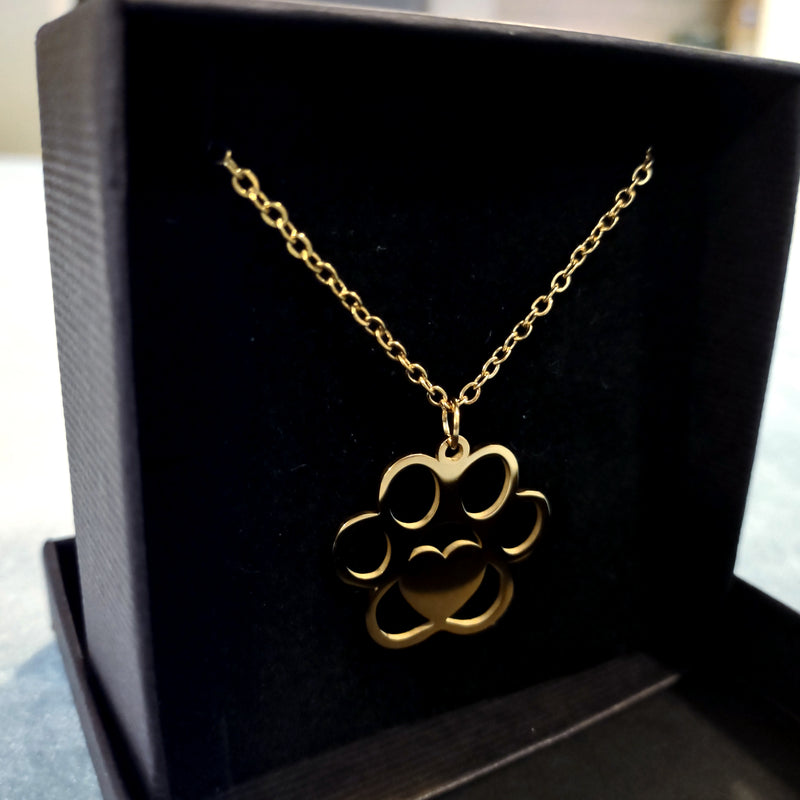 Stainless Steel Big Paw Necklace