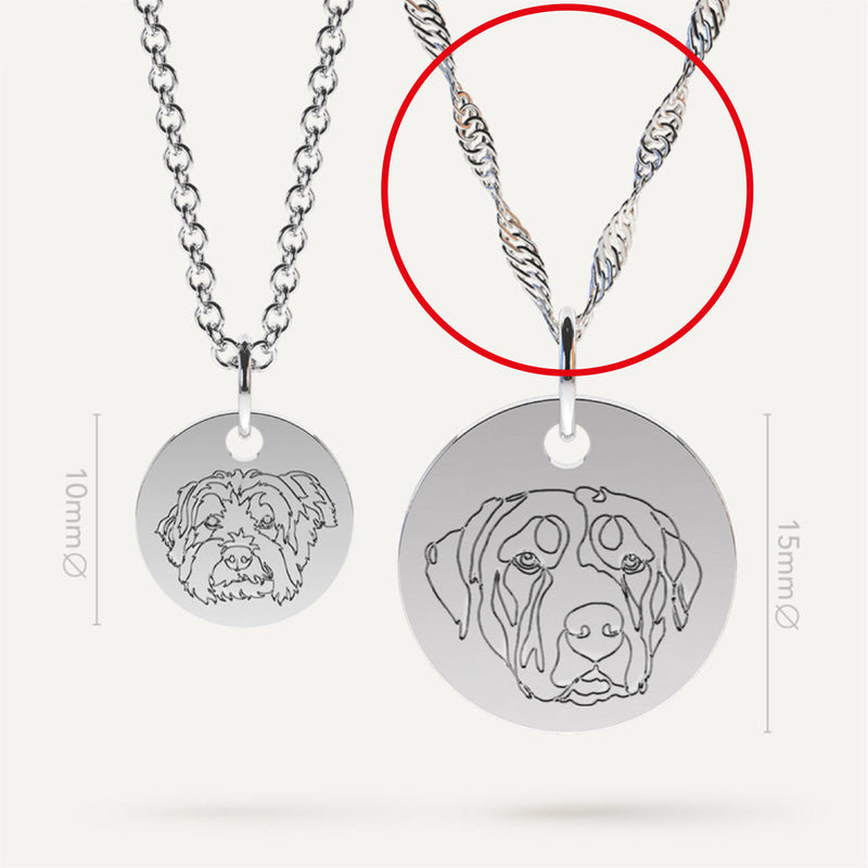 Stainless Steel Necklace Chain Twisted