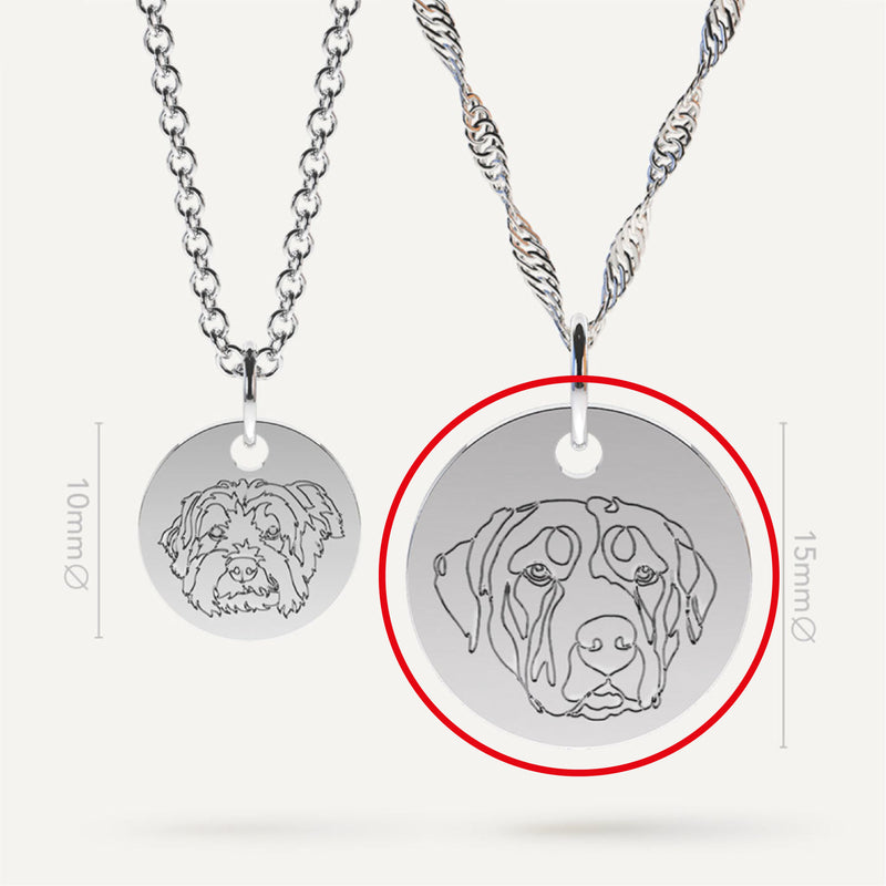 Stainless Steel Pendant Big (15mm)