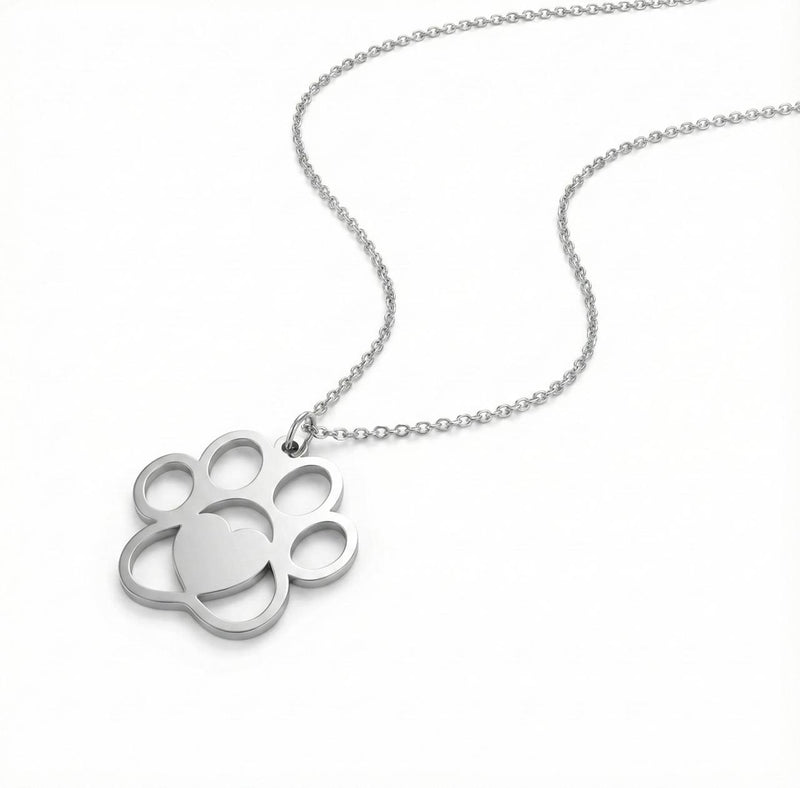 Stainless Steel Big Paw Halskette