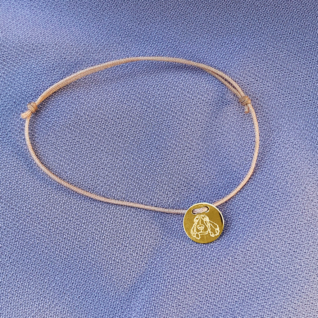 Custom 14k Gold Friendship Bracelet