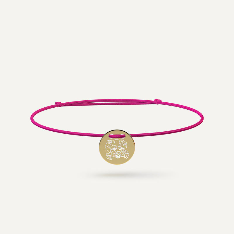 Custom 14k Gold Friendship Bracelet