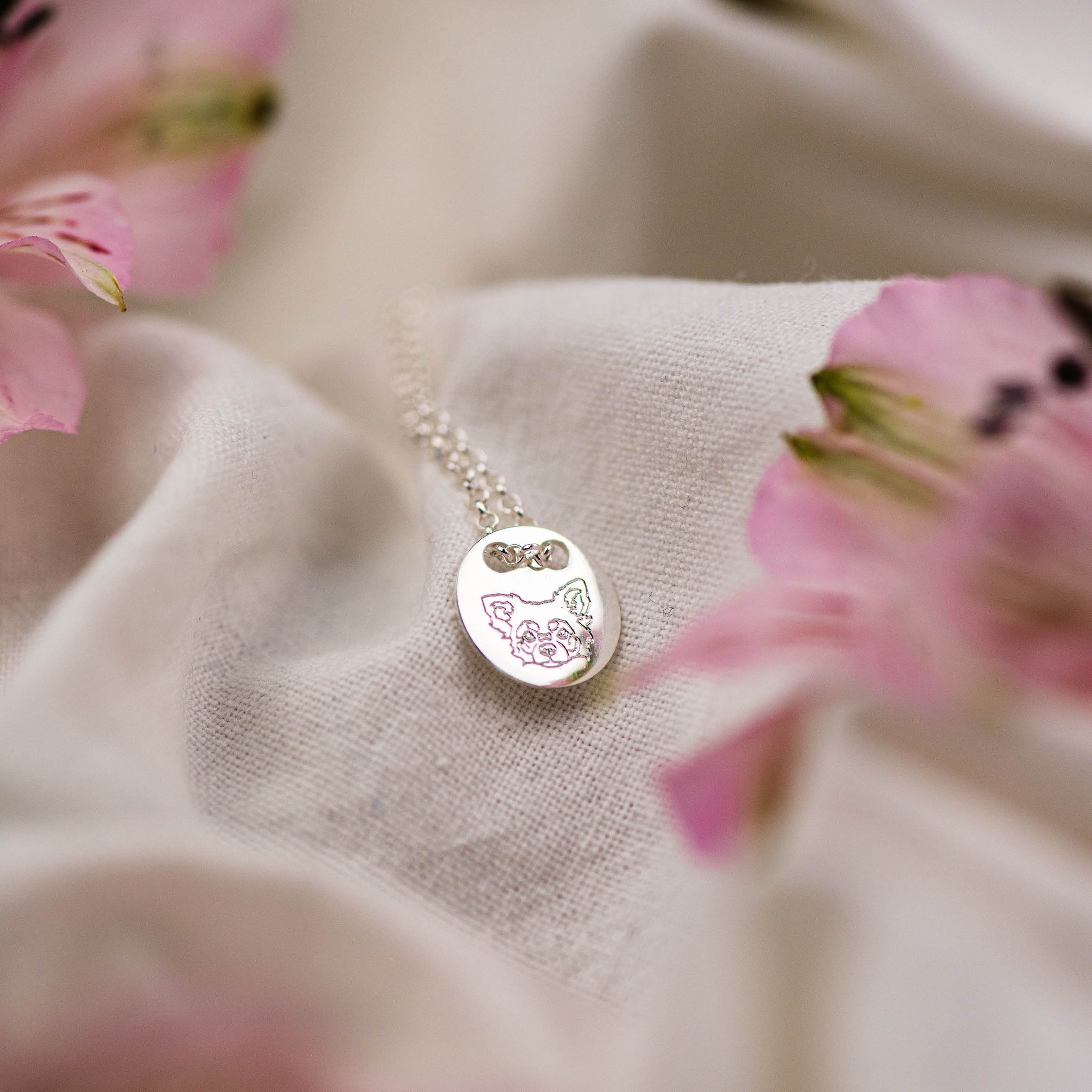 Sterling Silver Love Necklace | Woofpalace