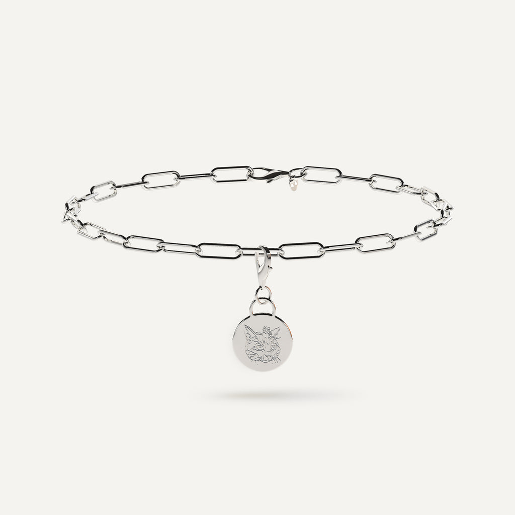 Sterling Silver Charming Bracelet (1x Charm Included)