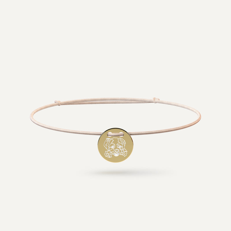 Custom 14k Gold Friendship Bracelet