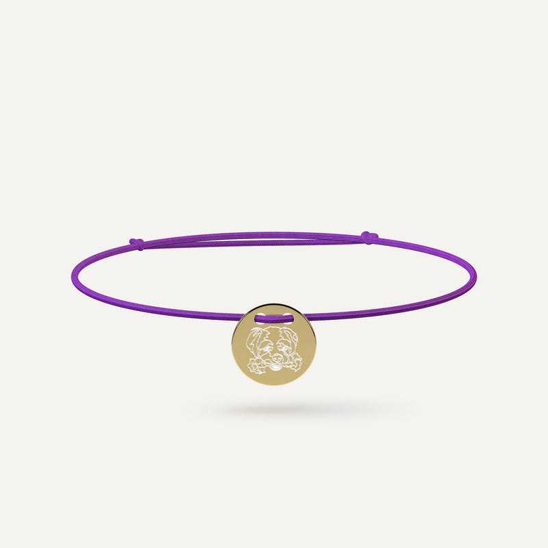 Custom 14k Gold Friendship Bracelet